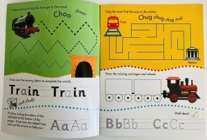 Learn to Write - Wipe Clean - Trains #BK363 - Img 2
