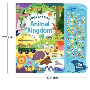 Look and Find: Animal Kingdom - 50 Button Mega Sound Book #BK534 - Img 5