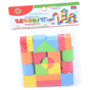 Set Blocuri de Constructie din Spuma EVA, 20 piese, Multicolor #JJ5382 - Img 2