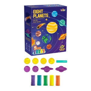 Set creativ “Opt Planete” din Plastelina, multicolor#JJ5391 - Img 2