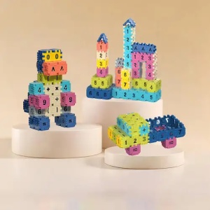 Set de Asamblare - Placute Matematice, 120 piese, multicolor #JJ5384 - Img 2