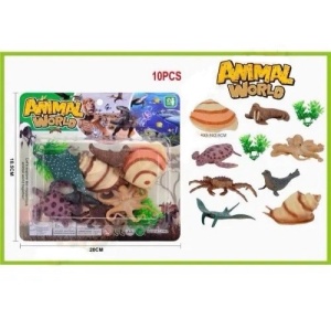 Set Figurine Animale Marine din plastic, 10 piese #JJ5260