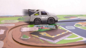 🌈Oferta Zilei❗️ Back to The Future: Race Through Time - Wind-up Delorean Car #BK273 - Img 8