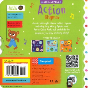 Action Rhymes - Push-Pull-Slide - Campbell #BK022 - Img 5