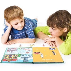 Carte interactiva Quiet Book Montessori, piese cu scai reutilizabile, 10 pagini #JJ5657 - Img 8