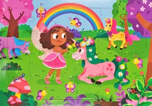 Jigsaw Book: Unicorn & Fairies, Igloo (big book) #BK488 - Img 3