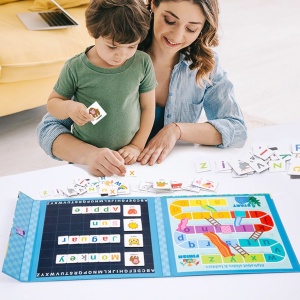 Joc educativ Carte Magnetica Montessori Recunoastere Litere si Formare Cuvinte #JJ5655 - Img 9