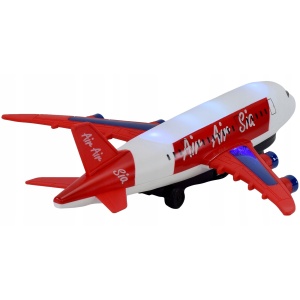Jucărie interactivă Avion 35 cm cu lumini, deplasare automată și evitarea obstacolelor #JJ5129 - Img 7