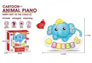 Jucarie Muzicala in forma de Elefant cu Butoane si Lumini interactive #JJ5240