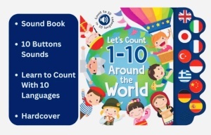 Let’s Count 1-10 Around the World - 10 Languages Sound Book #BK332 - Img 2