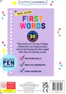 Little Learners First Words - Wipe Clean Activity Book #BK379 - Img 5