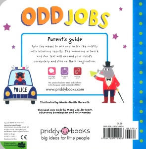 Odd Jobs - Turn-the-wheel - Mix & Match - Priddy Books #BK064 - Img 6