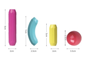Set 25 Piese Magnetice de Constructie cu Bete si Bilute, ABS, Multicolor #JJ5602 - Img 8