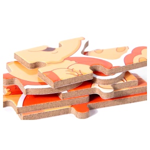 Set 6 Puzzle din carton, Model Animale, Piese Mari, 6 in 1 #JJ5580 - Img 6