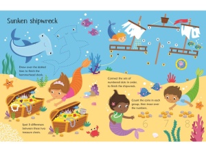 Usborne: Mermaid Activities - Wipe Clean (with Pen) #BK457 - Img 4