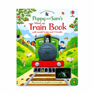 Usborne Poppy and Sam’s Wind Up Train Book (Farmyard Tales) #BK542