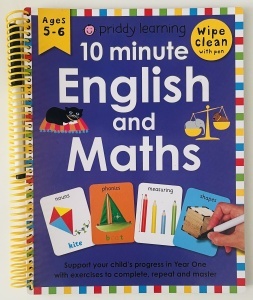 Write & Wipe: 10 Minute English and Maths (Priddy Books) #BK319