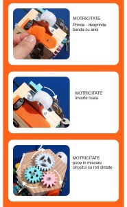 Busy Cub STEM din lemn cu activitati , tip Montessori #JJ5070 - Img 7