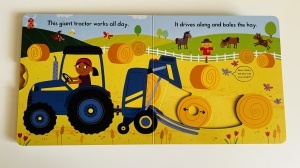 Busy Tractor - Push-pull-slide - Campbell #BK527 - Img 5