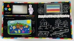 Chalk Away: Shapes ( pagini negre si creta colorata)#BK489 - Img 6