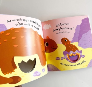 Dino -A Cracking Book of Colours -My Peek Through #BK185 - Img 4