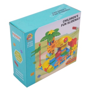 Joc de Constructie Circuit cu Bile, 58 piese, Multicolor #JJ5208 - Img 5