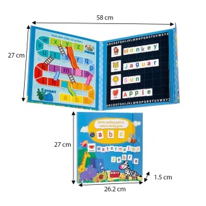 Joc educativ Carte Magnetica Montessori Recunoastere Litere si Formare Cuvinte #JJ5655 - Img 7
