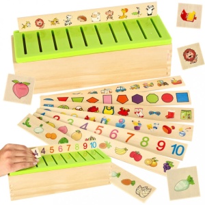 Joc Educativ de Sortare si Clasificare din Lemn, tip Montessori #JJ5679 - Img 5