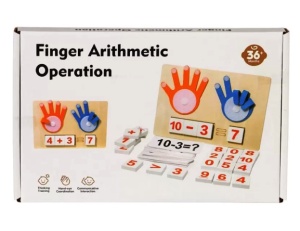 Joc Educativ din Lemn Aritmetica pe degete, tip Montessori #JJ5643 - Img 4