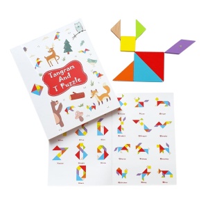 Joc Tangram Magnetic din Lemn #JJ5089 - Img 6