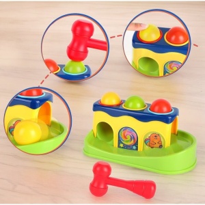 Jucarie Interactiva Bebe, Circuit cu Bile si Ciocan #JJ5506 - Img 6