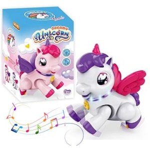 Jucarie Interactiva Unicorn Dansator cu Lumini si Muzica #JJ5439 - Img 2