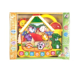 Jucărie muzicală în formă de căsuță cu animăluțe și lumini interactive #JJ5042 - Img 2
