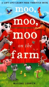 Moo Moo Moo On the Farm -Lift the Flaps & Peek Through #BK141 - Img 1