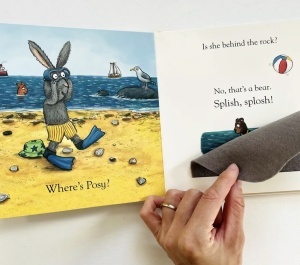 Pip and Posy: Where are you? - At the Seaside- Felt Flaps, Axel Scheffler #BK536 - Img 4