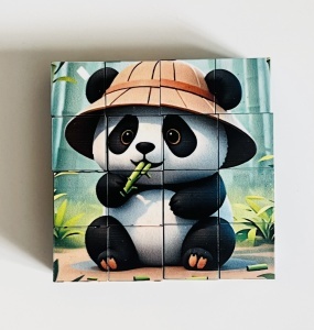 Puzzle Cuburi Magnetice, 6 in 1, Model Animale, 16 cuburi #JJ5581