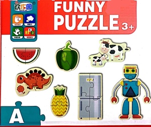 Puzzle din Lemn 30 buc din 2-4 piese, Multicolor #JJ5404 - Img 2