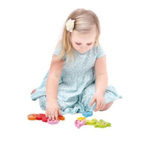 Puzzle din lemn Omida cu numere 1-10, tip Montessori #JJ5086 - Img 6