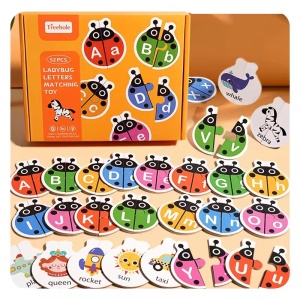 Puzzle Gărgărițe tip Montessori asociere litere și animale, 52 piese #JJ5075 - Img 5