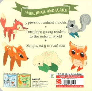 Secrets of The Forest - 5 Animals to Press Out and Play #BK288 - Img 5