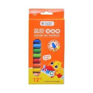 Set 12 Creioane Cerate 7 cm pentru Desen, Oil Pastel, Multicolor #JJ5281 - Img 4
