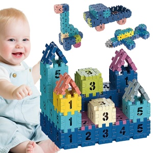 Set de Asamblare - Placute Matematice, 200 piese, multicolor #JJ5514 - Img 2