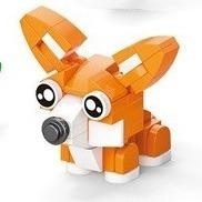 Set de Constructie cu 10 Animale ambalate individual, din ABS, total 361 piese #JJ5123 - Img 8