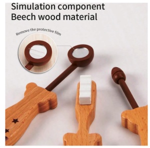 Set Montessori Joc de Rol Stomatolog din Lemn, 6 piese #JJ5652 - Img 4