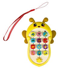 Telefon Interactiv pentru Bebelusi cu Functii Educative si Muzicale, Model Albinuta, Galben #JJ5457 - Img 2