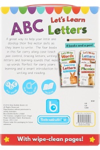 Wipe Clean: ABC Let's Learn Letters - 4 Book Set (Inc Pen) #BK410 - Img 7