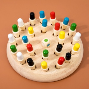 🌈Oferta Zilei❗️Joc de Memorie din Lemn Memory Chess pentru toata familia, 6 culori, #JJ5122 - Img 7