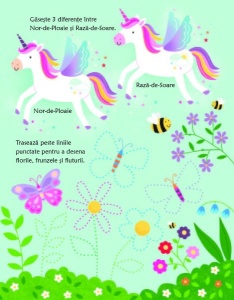 Activitati cu unicorni. Scrie si sterge ( Usborne) #CR104 - Img 3