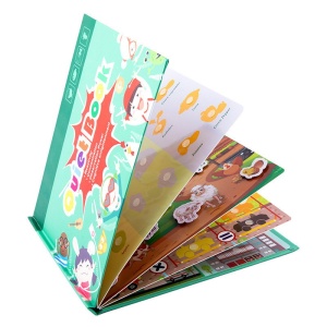 Carte interactiva Quiet Book Montessori, piese cu scai reutilizabile, 10 pagini #JJ5657 - Img 2