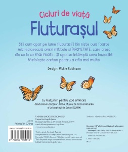 Cicluri de viata. Fluturasul. Carte cu clapete ( Usborne) #CR110 - Img 6